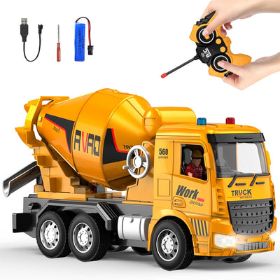 1:22 Remote Control Cement Mixer With Lights