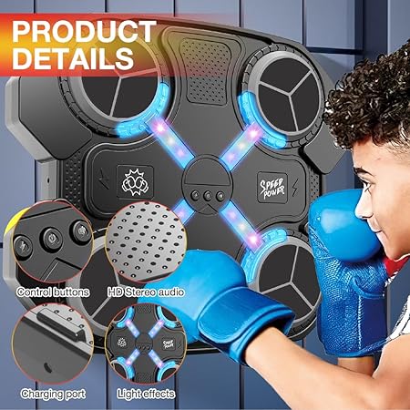 USB Powered Musical Boxing Target With Lights