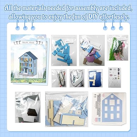 DIY Miniature Molan House With LED Lights