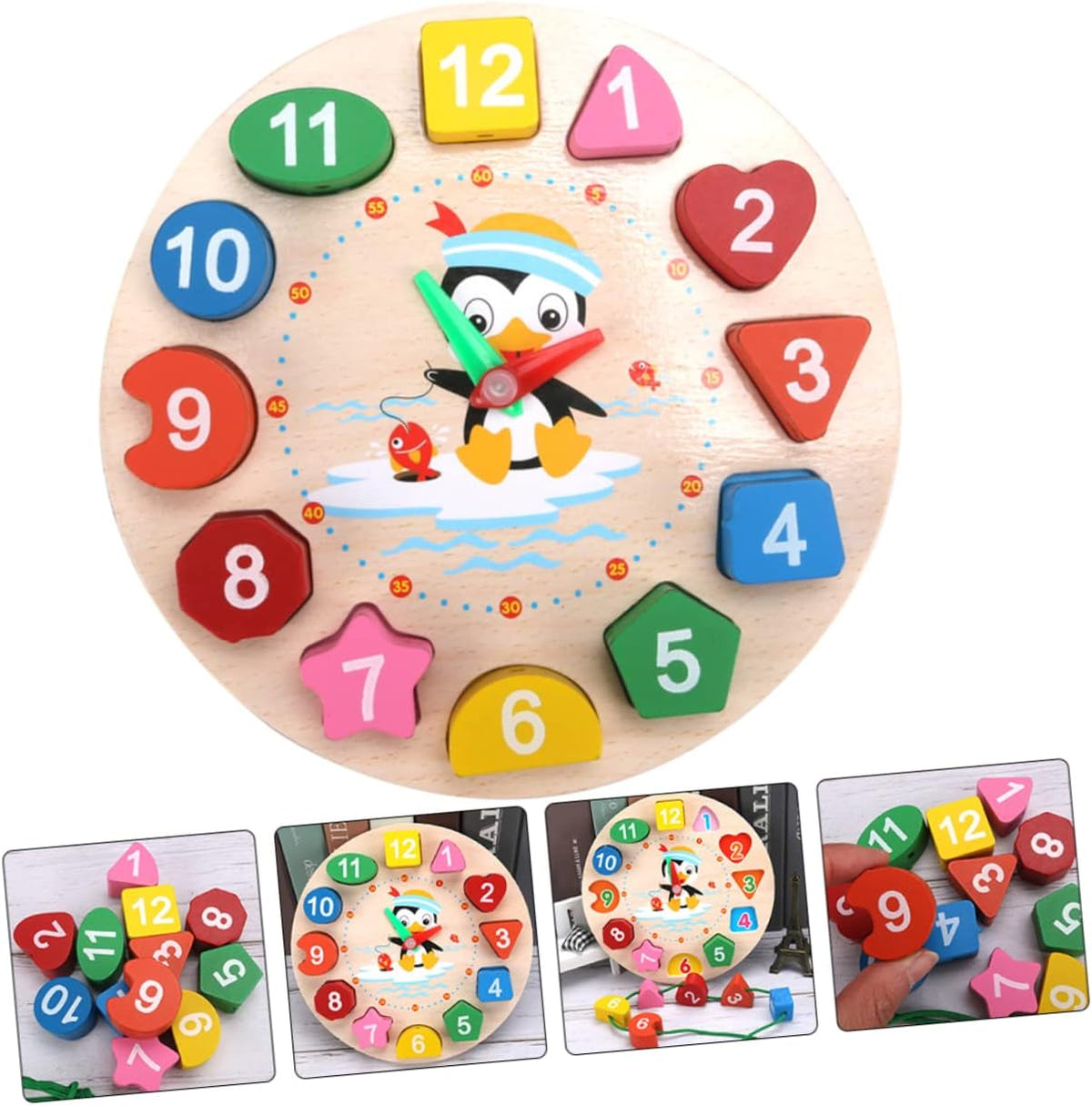 Wooden Montessori Learning Digital Clock