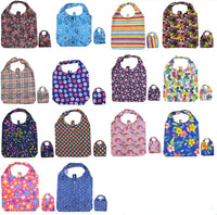 2in1 Premium Foldable Printed Tote Bag - Assortment