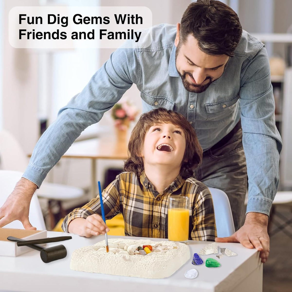 Genuine Mega Gemstone Dig Kit - Dig-up 15 Gems