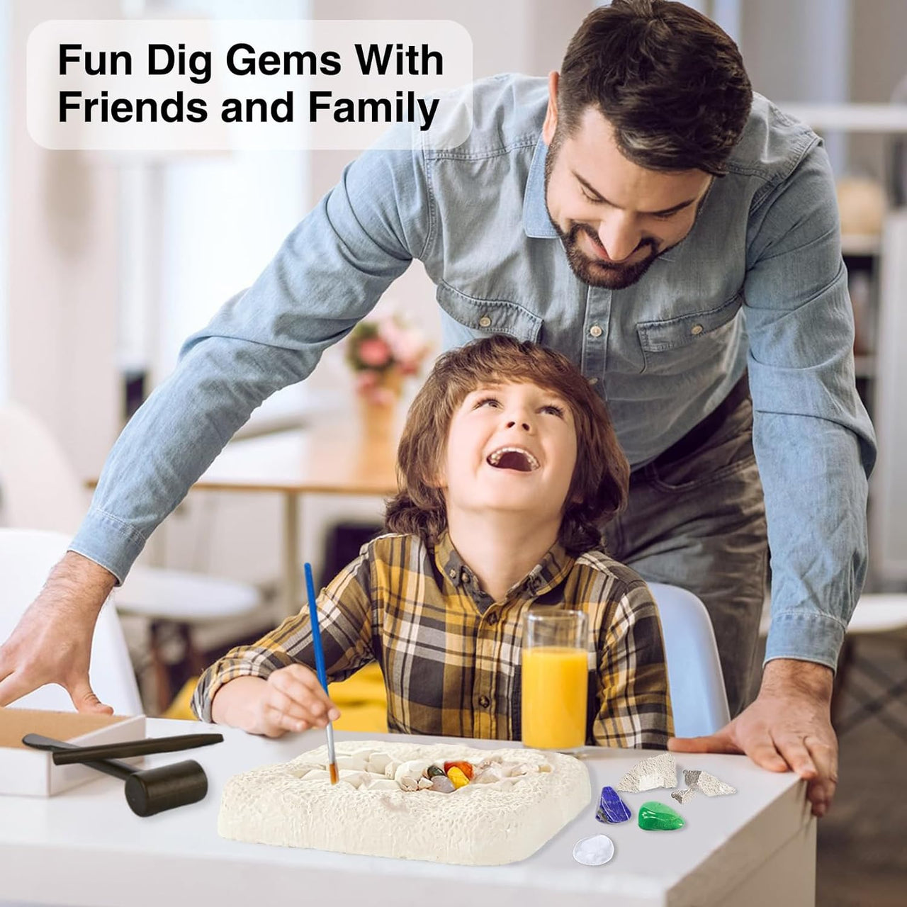 Genuine Mega Gemstone Dig Kit - Dig-up 15 Gems
