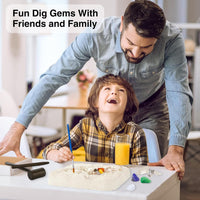 Genuine Mega Gemstone Dig Kit - Dig-up 15 Gems