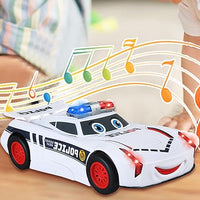 Electronic Deformation Police Car With Light & Sound
