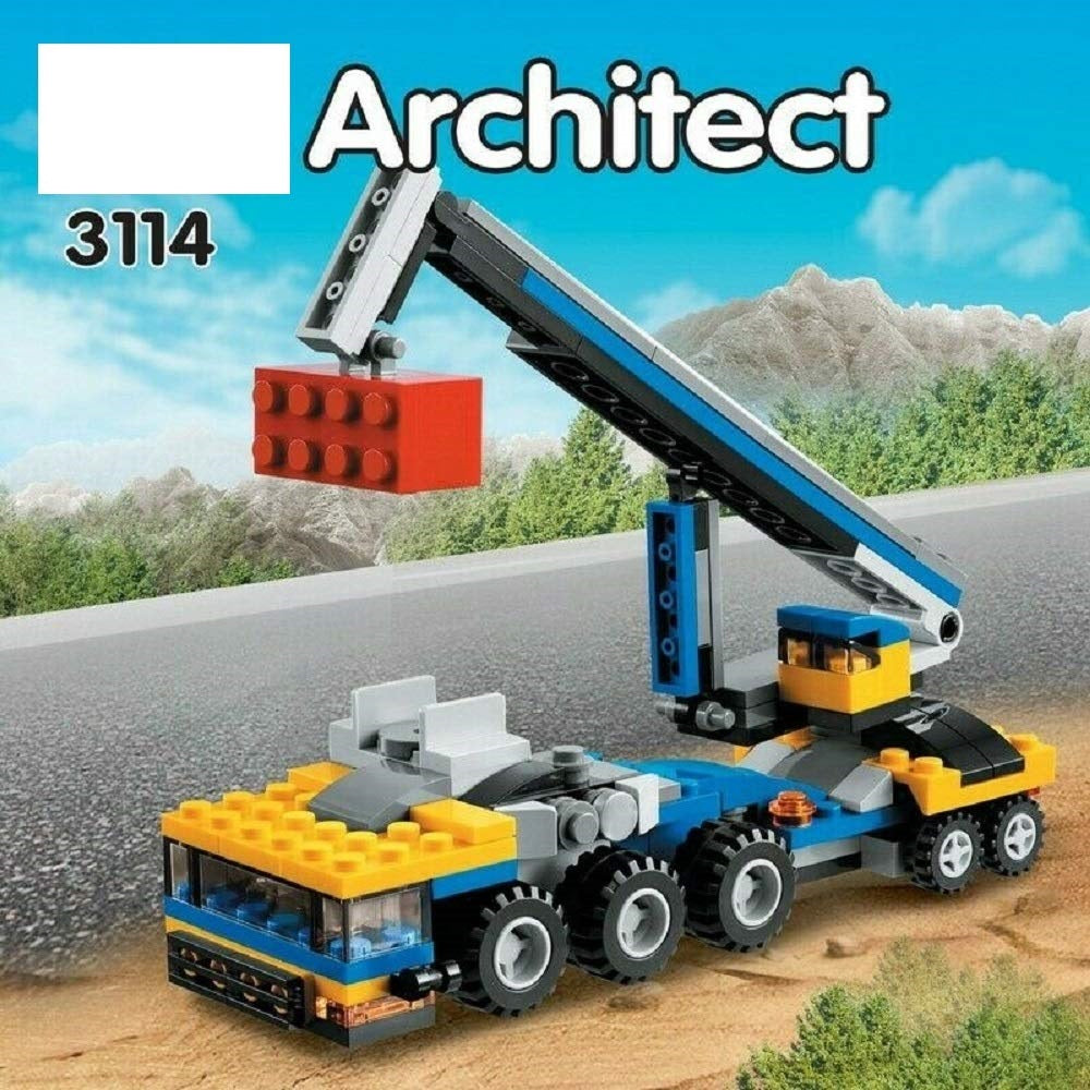 3in1 DIY Architect Transporter Vehicle Bricks Set - 264+Pcs