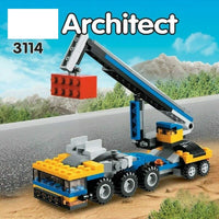 3in1 DIY Architect Transporter Vehicle Bricks Set - 264+Pcs