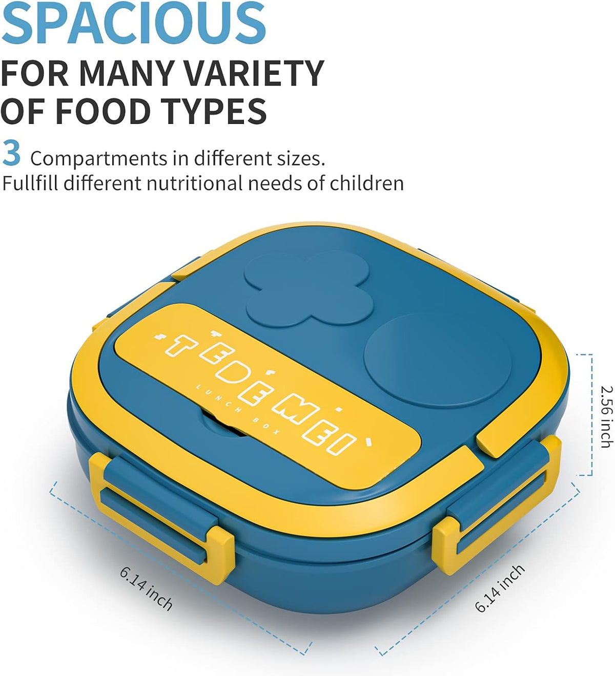 Kids Hot & Cool Stainless Steel Lunch Box With Spoon