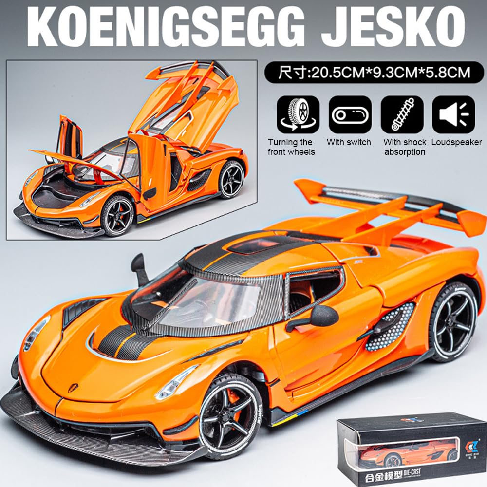 1:24 Diecast Koenigsegg Jesko Sports Model Car