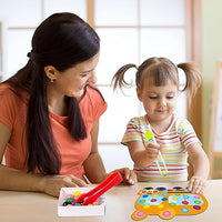 Wooden Car Pincer Bead Game For Toddlers