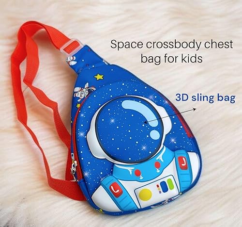 Mini Spaceman 3D Shell Kids Sling Bag