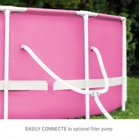 Thumbnail for INTEX 8ftx30in Metal frame Swimming Pool - Pink