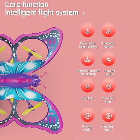 2.4G RC Magic Wand Flying Butterfly With Lights