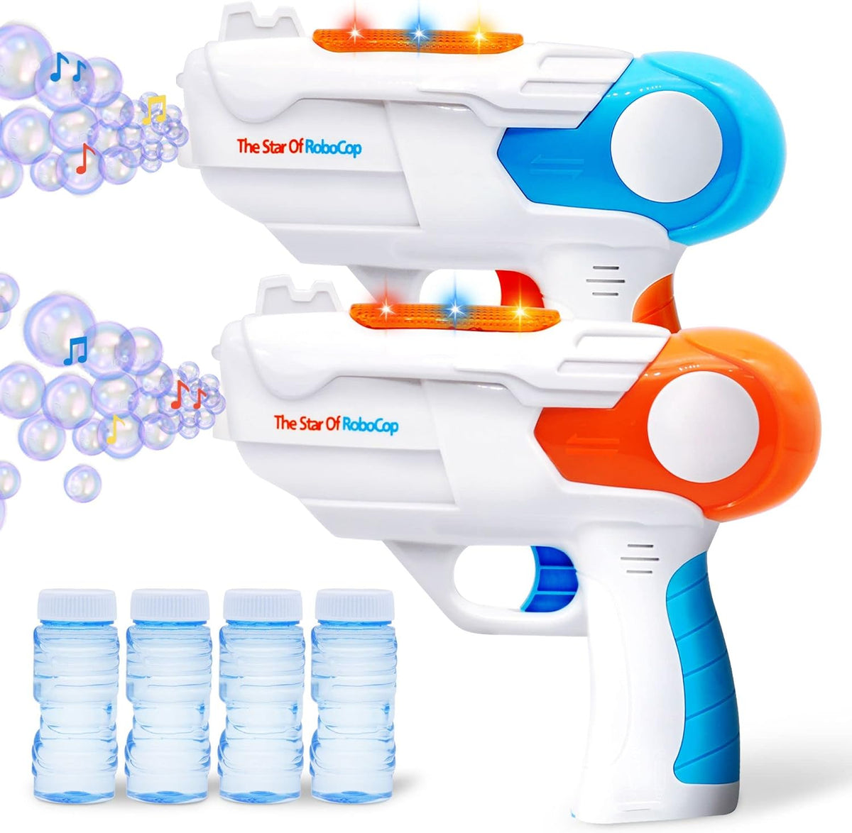 Battery Operated Cool Bubble Gun With Light & Sound
