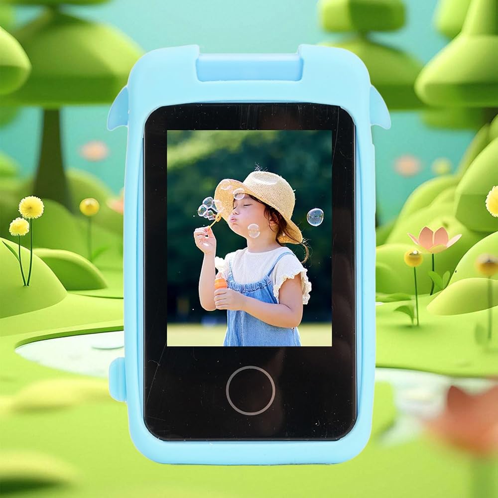 Kids Dolphin Rotatable Lens Digital Touch Phone