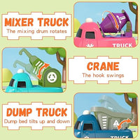 17Pcs Kids Locomotive Engineering Train Track Set