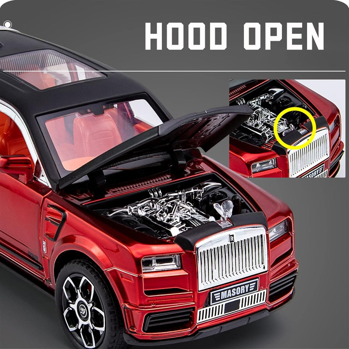 1:32 Diecast Rolls Royce Mansory V12 Model Car