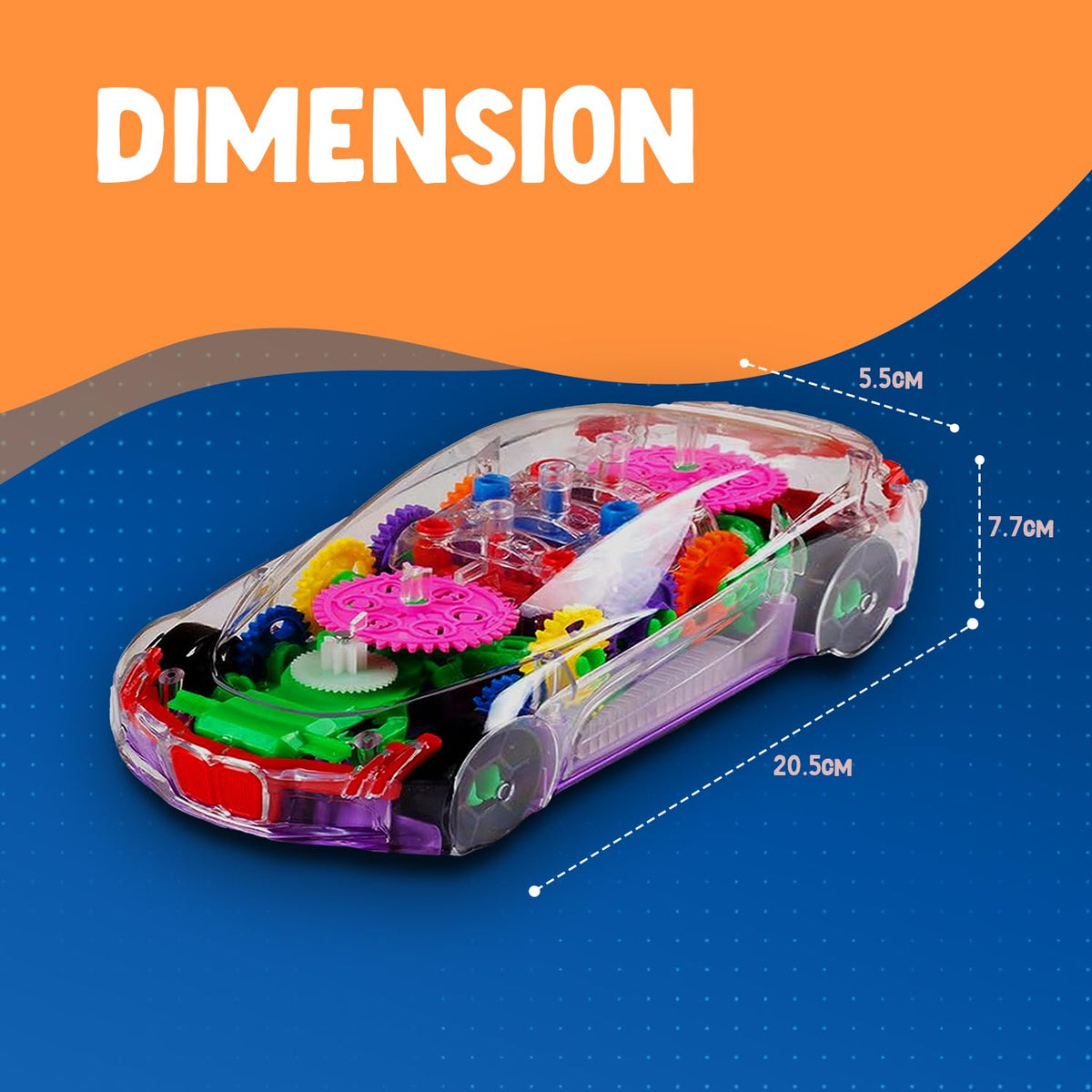 Electric Transparent Gear Concept Car With Light & Sound