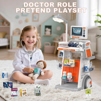 30Pcs Kids Dentist Medical Trolley With Light & Sound
