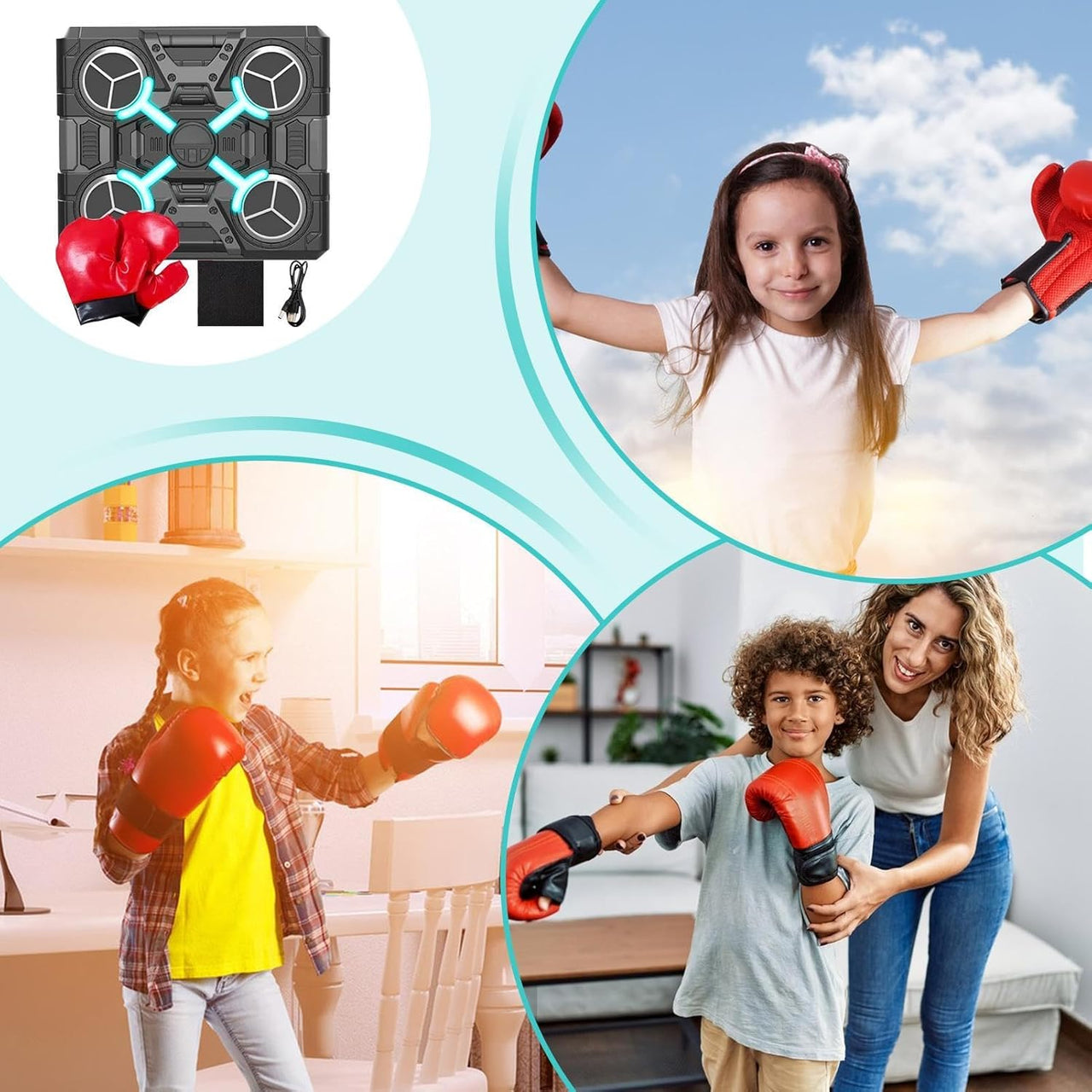 Bluetooth Musical Boxing Target With Cool Lights