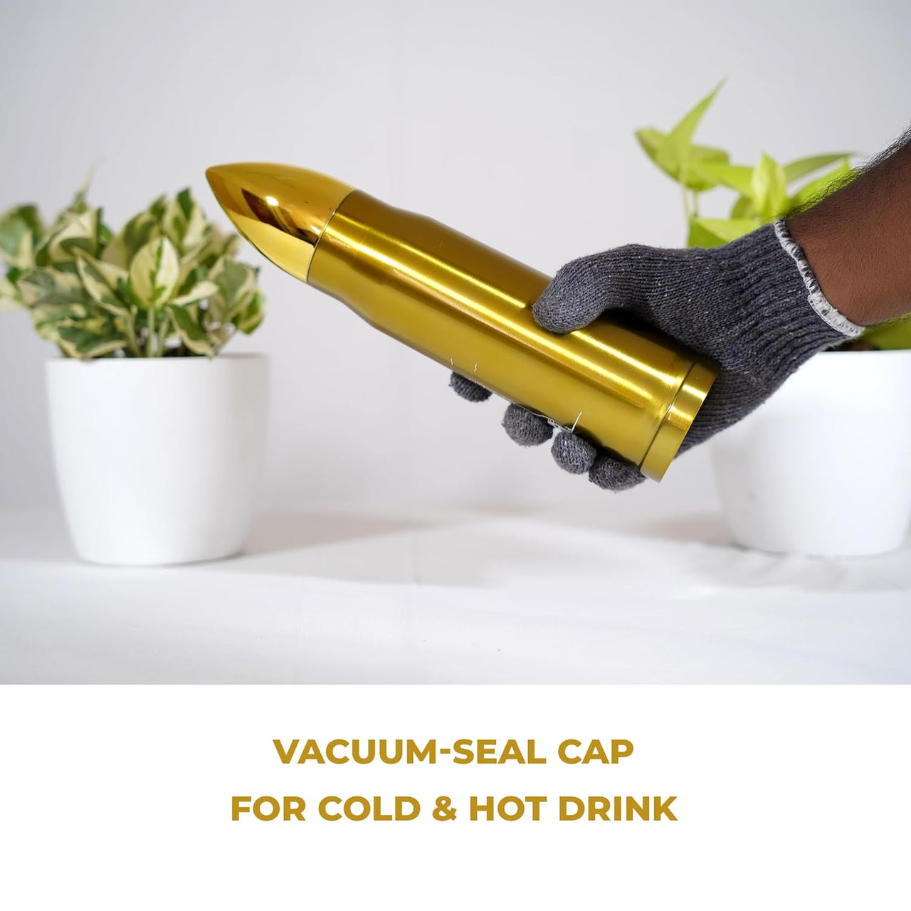 500ml Stainless Steel Crystal Water Bottle
