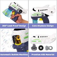 DIY Puzzle Aircraft Bubble Blowing Gun