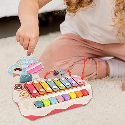 2in1 Toddler Knocking Xylophone & Piano Toy
