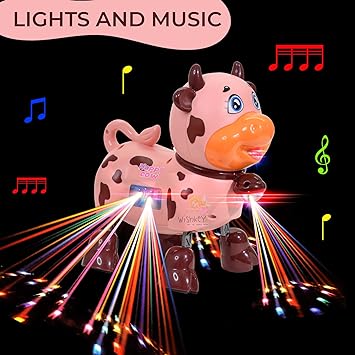 Electric Dancing Cow With Light & Music