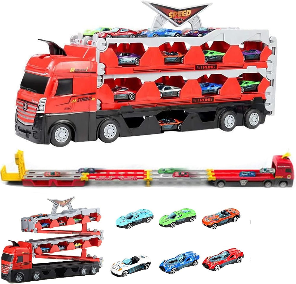 Deformation Ejection Truck Slide Drive - 6 Metal Cars