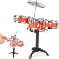 Thumbnail for 9Pcs Kids Mini Music Jazz Drums With Instruments