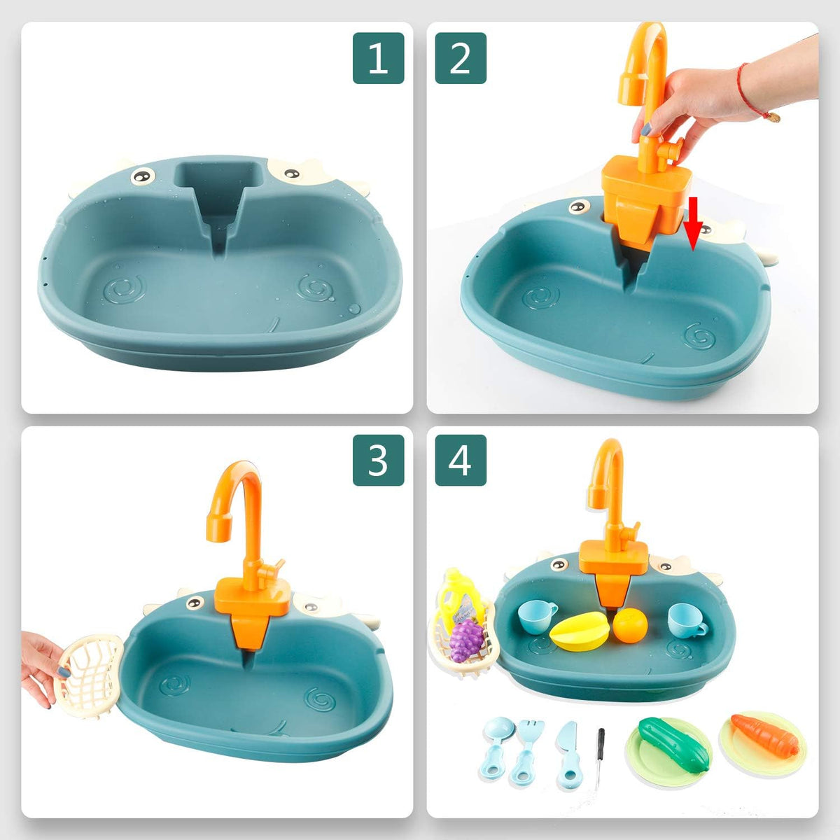 Battery Operated Little Cow Dish Washer