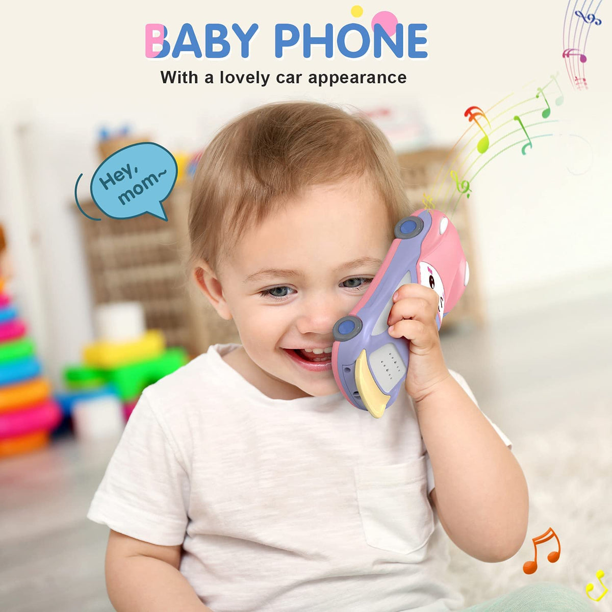 Baby Toy Car Phone with Star Projector