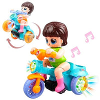 Thumbnail for Electric Girl Riding Stunt Tricycle With Light & Music