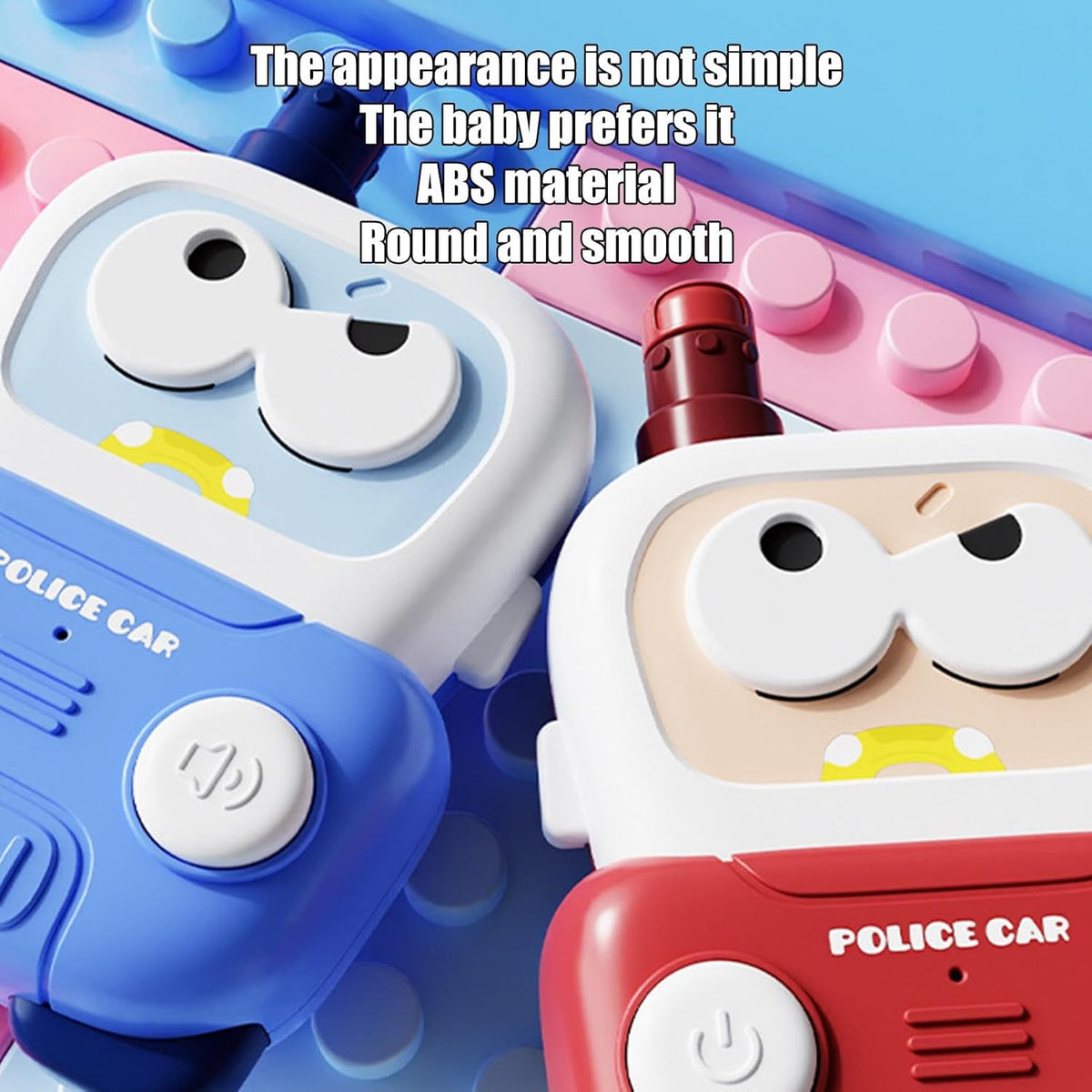 2Pcs Portable Police Car Intercom For Kids