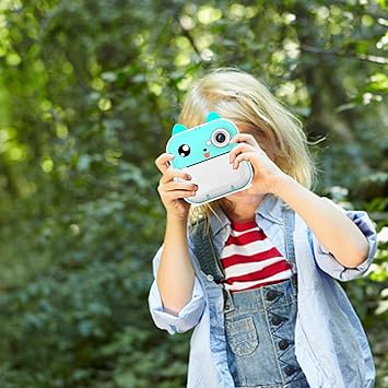 Kids Cute Bunny Shape Instant Print Camera - Blue