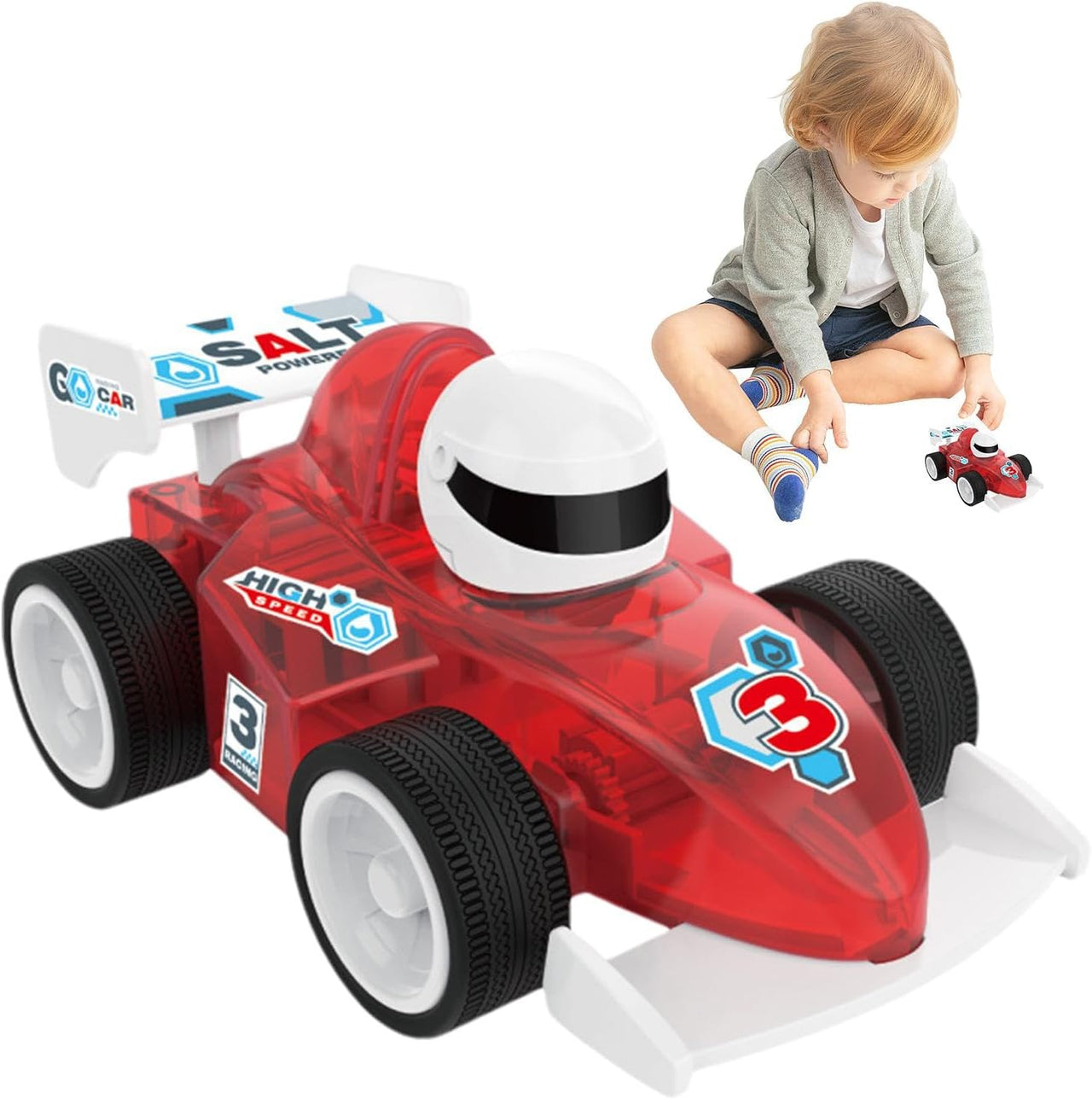 DIY STEM Salt Powered Racing Car