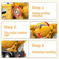 1:22 Remote Control Cement Mixer With Lights