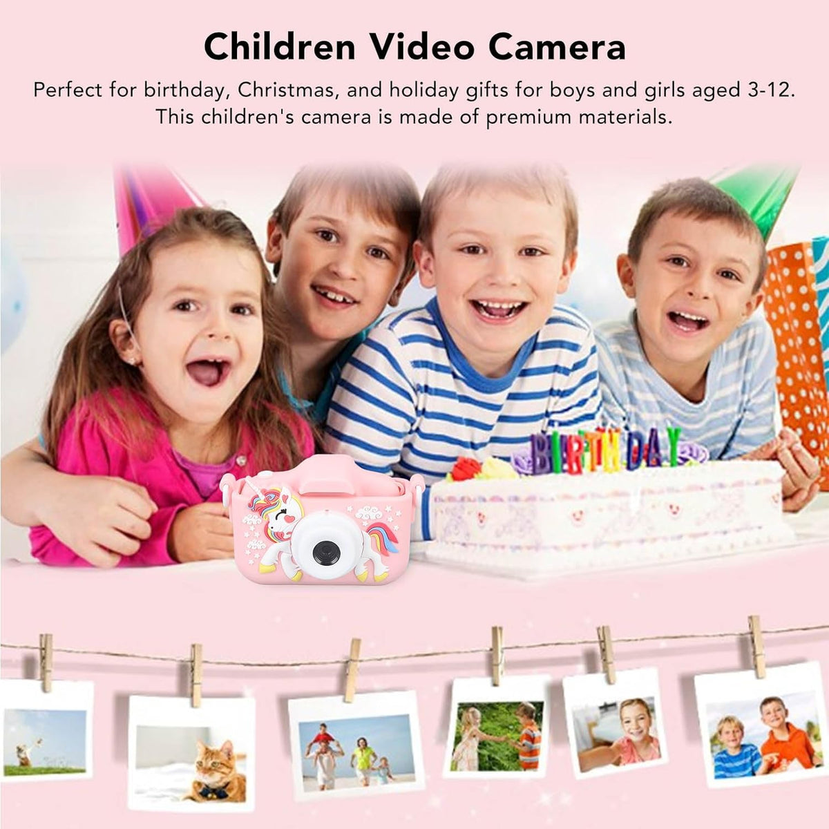 Kids Unicorn Silicon Shell Digital Camera