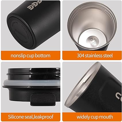 510ml Stainless Steel Vacuum Coffee Mug Temperature Display