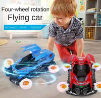 Electric Action Flying Car With Light & Sound