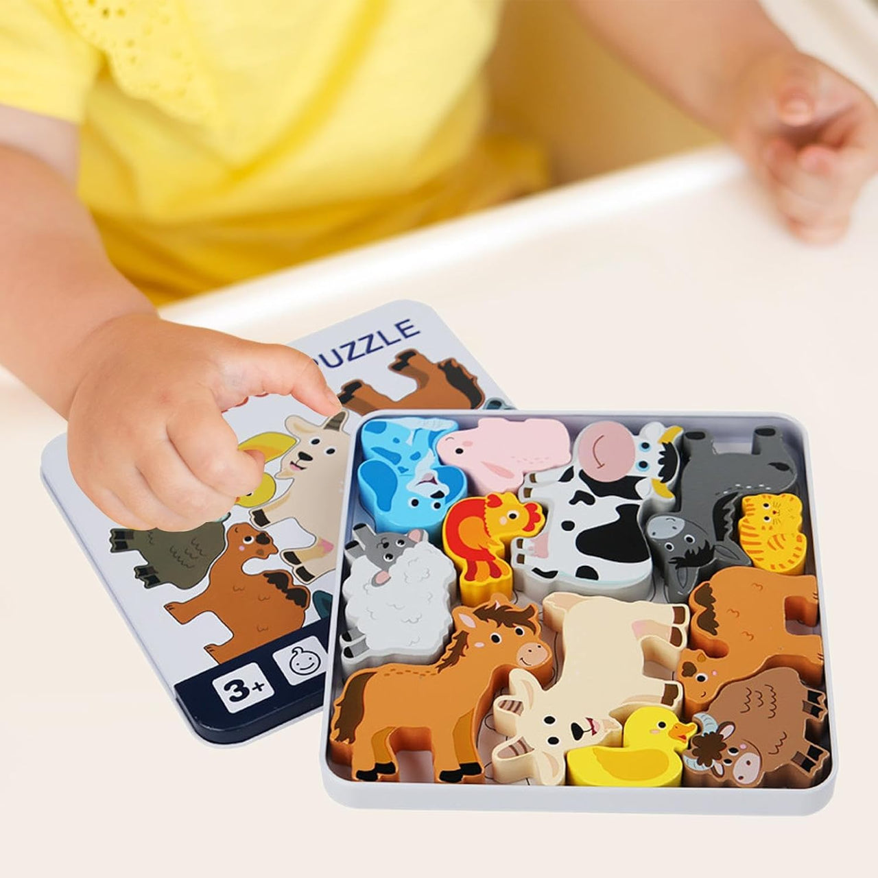 Toddlers Premium Farm Themed Solid Puzzle