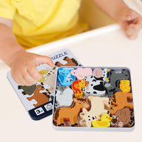 Toddlers Premium Farm Themed Solid Puzzle