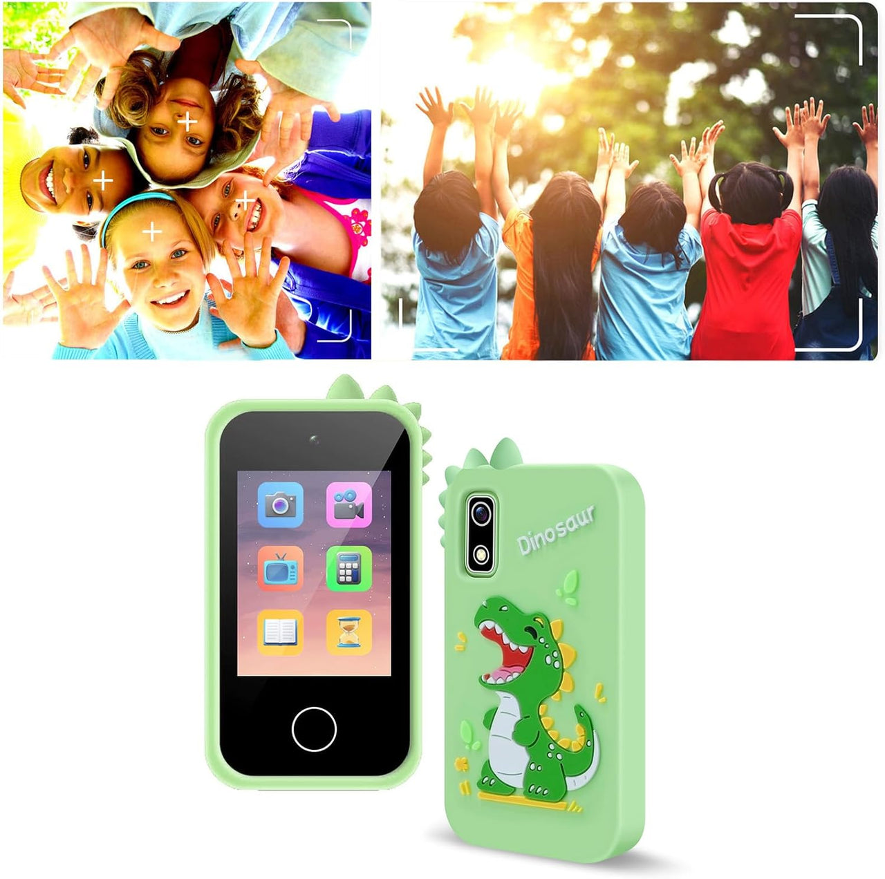 Kids Dinosaur Themed Touch Smart Phone - Green