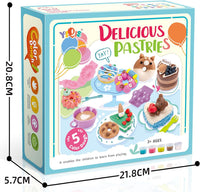 Delicious Pastries Colorful Dough Play Set With Molds