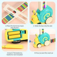 Montessori Electric Snail Domino Train