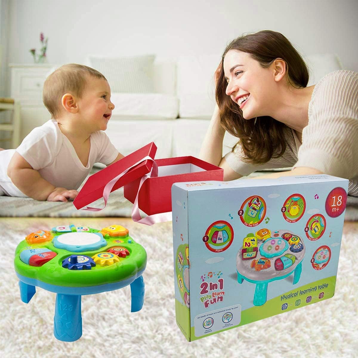 2in1 Toddlers Musical Activity Table