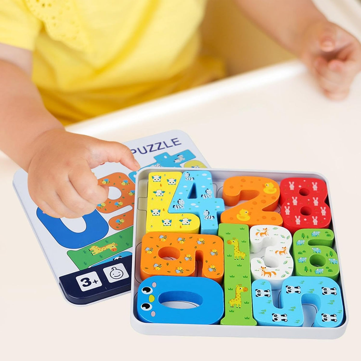 0-9 Colorful Solid Number Puzzle