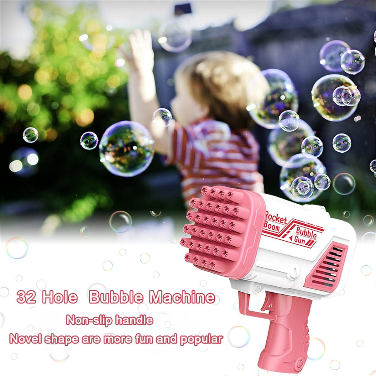 32 Hole Rocket Boom Bubble Gun