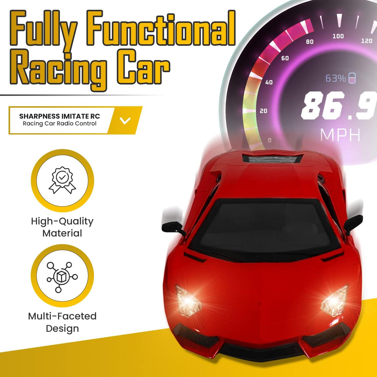 1:12 RC Lamborghini Sharpness Racing Car With Lights