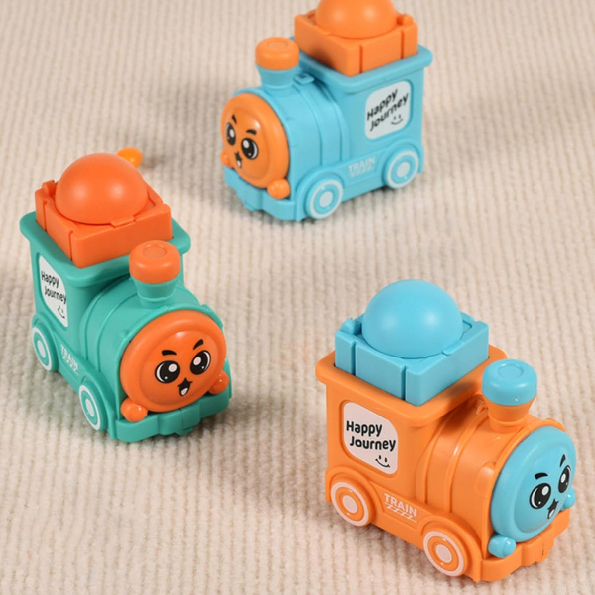 Press & Go Cartoon Mini Train - 1Pc